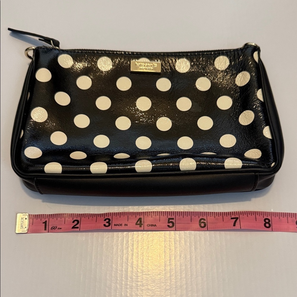 Kate Spade Black and White Polka Dot Wristlet - Picture 7 of 8